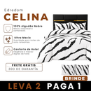 [LEVE 2 PAGUE 1] Edredom Celina em Algodão e Percal (Maciez e Elegância) +2 BRINDES: Capas para Travesseiro